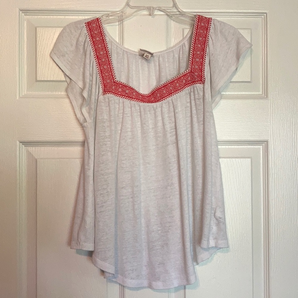 Square neck blouse